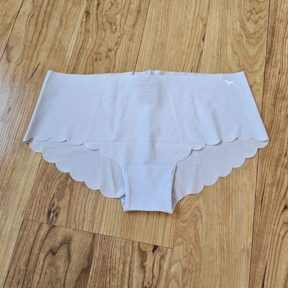 VS Blue Scalloped Hipster Panty
